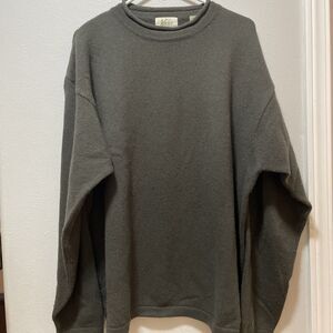 REI Pullover Sweater Mens XL Green Wool Blend Active Outdoor